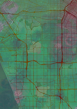 Los Angeles Street Map