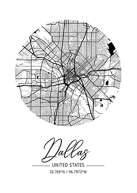 Dallas Area City Map