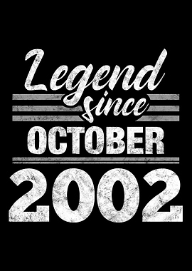 Legend Since October 2002