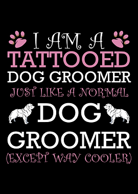 Tattooed Dog Groomer Pet A