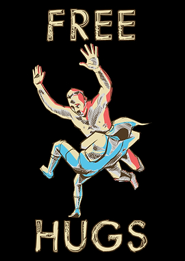 Wrestling Free Hugs