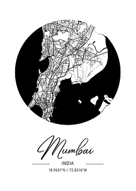 Mumbai Area City Map