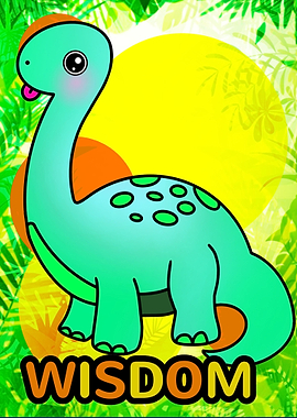 Aqua Apatosaurus Dinosaur