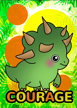 Green Triceratops Dinosaur