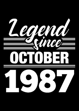 Legend Since October 1987