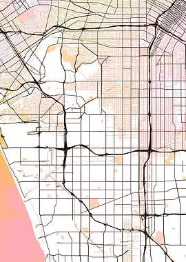 Los Angeles Street Map