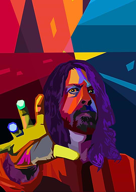 Dave grohl abstract