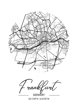 Frankfurt Area City Map