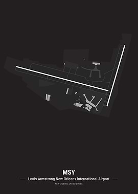 New Orleans Airport Map