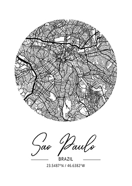 Sao Paulo Area City Map