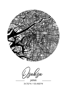 Osaksa Area City Map