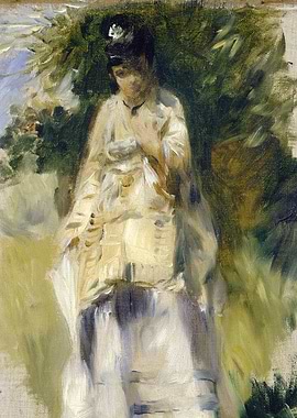 Renoir Woman by a Tree