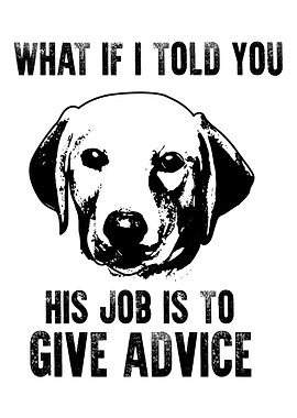 His Job Is To Give Advice