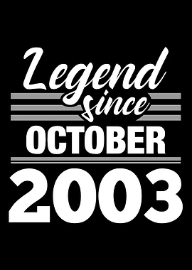 Legend Since October 2003