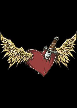 Heart Warrior Sword Wings