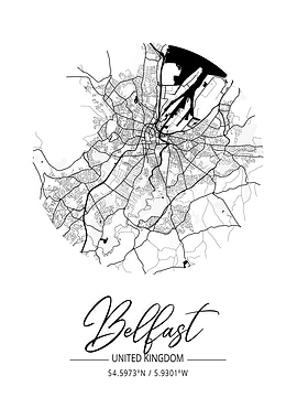 Belfast Area City Map