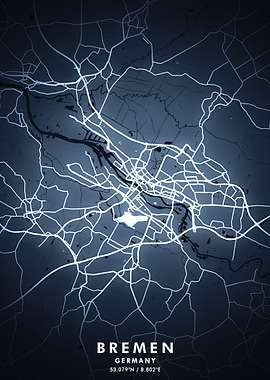 Bremen Map Posters