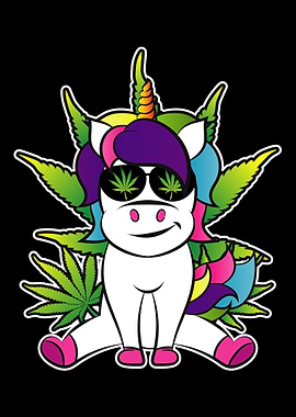 Stoned Einhorn Weed Blaze