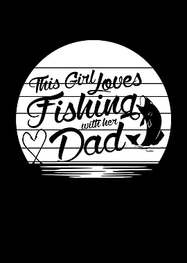 Father Fishing Daughter