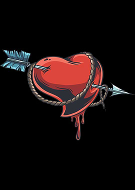 Heart Arrow Rope Cupid