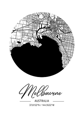 Melbourne Area City Map