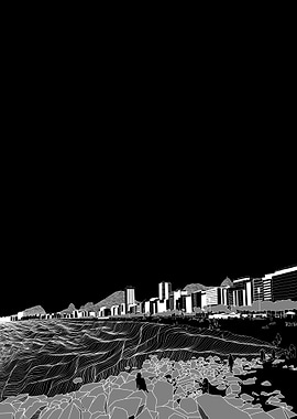 Copacabana RJ Brazil black