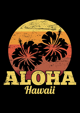 Aloha Hawaii Summer Retro