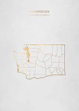 Gold Washington Map