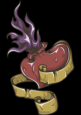 Heart Demon Linen Cloth