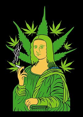 Stoned Mona Lisa 420 Blaze