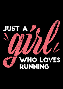 Running Girl Gift Runner