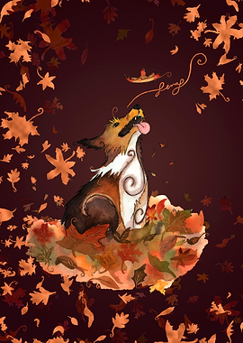 Doggy in autumn