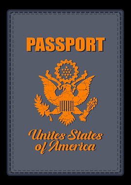 American Passport Cover Am