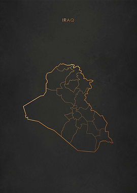 Gold Iraq Map