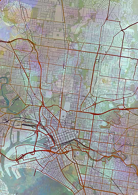 Melbourne Street Map