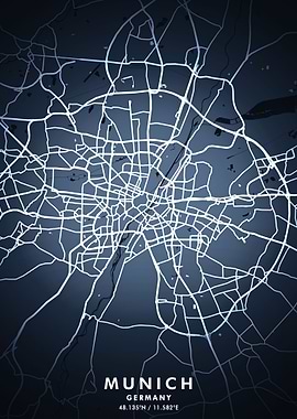 Munich Map Posters