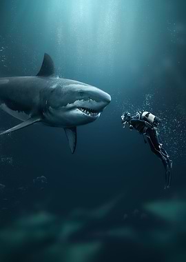 Shark meets Diver