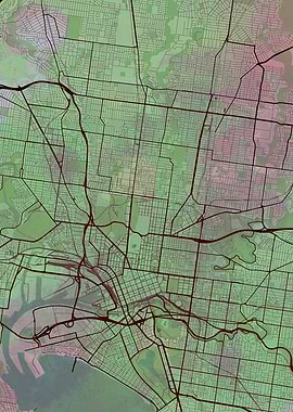 Melbourne Street Map