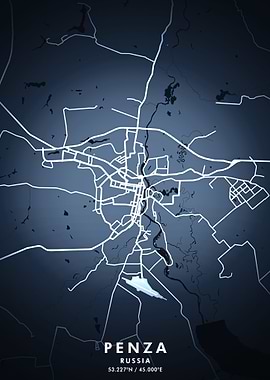 Penza Map Posters