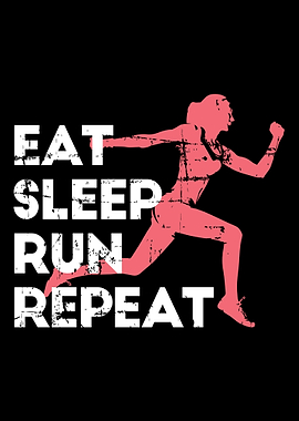 Running Girl Gift Runner