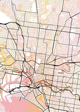 Melbourne Street Map