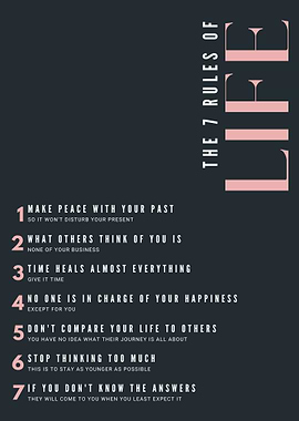 Seven Rules of Life