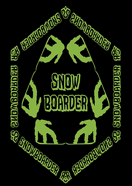 Snowboarder snowboarding