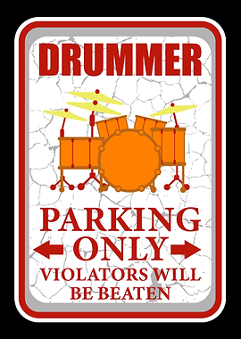 Drummer parking only viola