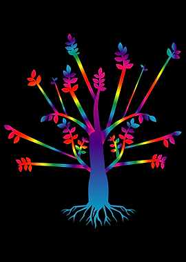 Psychedelic Art Tree