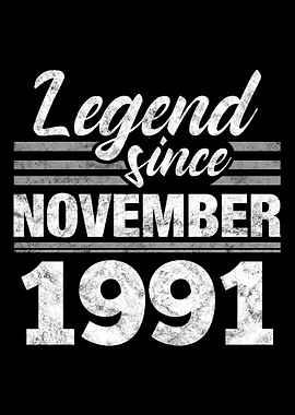 Legend Since November 1991