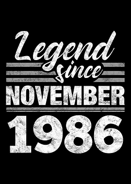 Legend Since November 1986