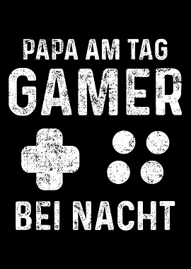 Gaming Gamer Papa Tag Nach