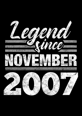 Legend Since November 2007