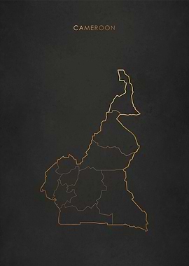 Gold Cameroon Map